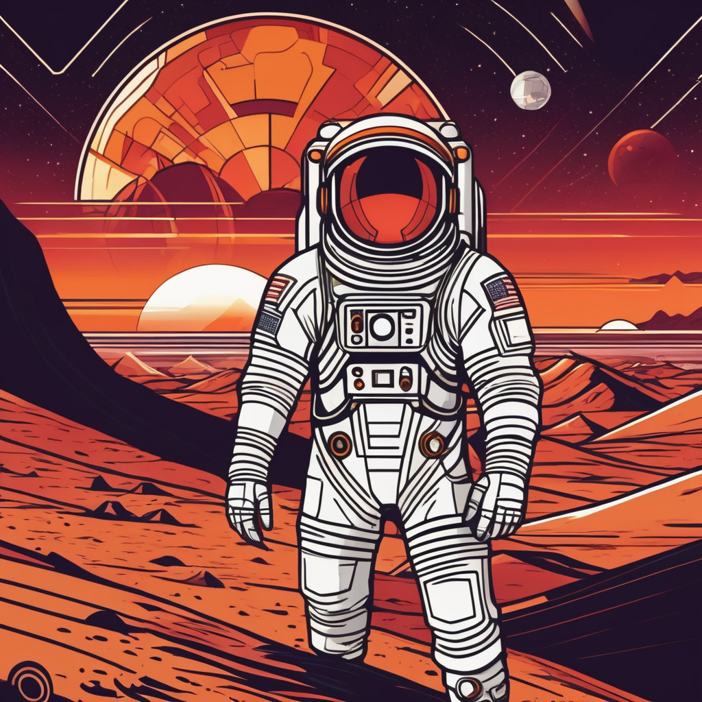 Astronaut on mars